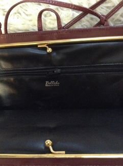 Испанская кожаная сумка Bellido с замшевыми вставк