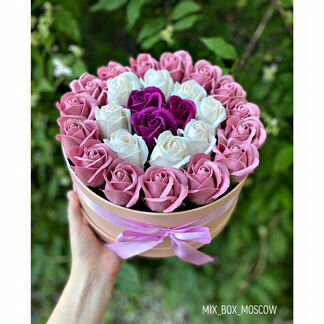 Букет из мыльных роз