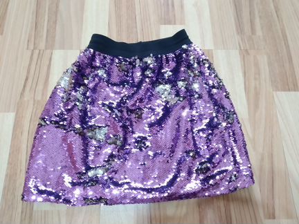 Юбка женская с пайетками, размер XS-S