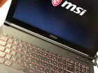 Супер игровой ноутбук MSI GP62M, состояние нового
