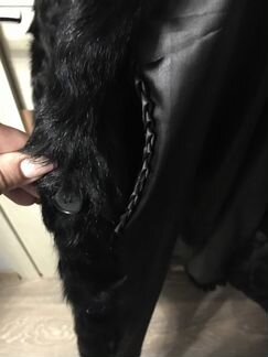 Шуба козлёнка (чёрного горного)