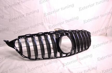 Решетка GT дизайн Mercedes C 205 черная без камеры