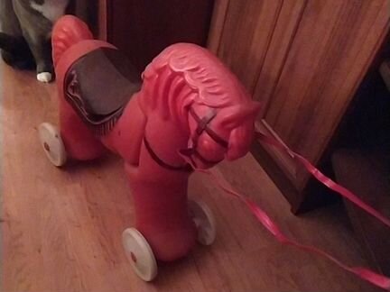 Игрушки СССР пластиковый конь