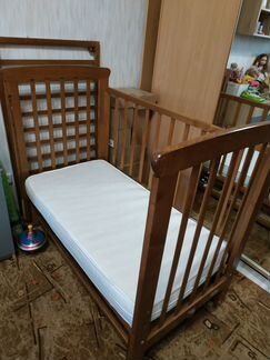 Детская кроватка Красная Звезда (Можга) с матрасом