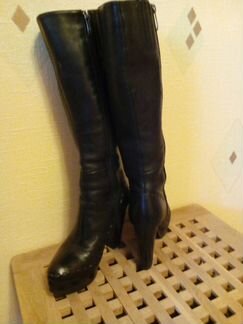 Сапоги женские, кожаные