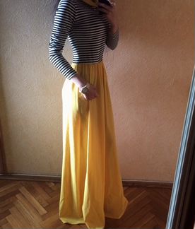 Платье женское (в пол)