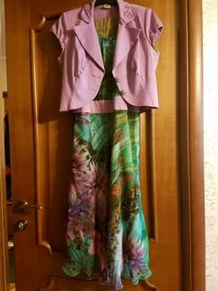 Двойка открытое платье с пиджачком