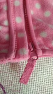 Кофта флисовая и брючки для девочки 80 см