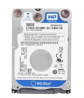 Жесткий диск HDD 2,5 500Gb WD Blue