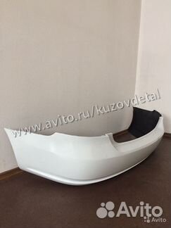 Бампер задний Volkswagen Polo sedan 2010 белый