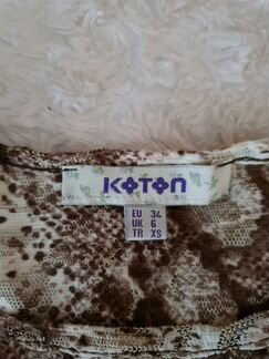 Новая блузка Coton под питона р.XS