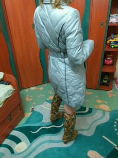 Пальто женское 42 р утепленое