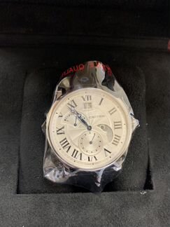 Часы картье новые 42 мм сталь