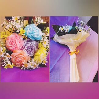 Цветы. Подарки. Мыло ручной работы. Букеты из мыла