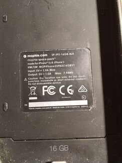 Чехол-аккумулятор Mophie iPhone 5S SE с 16Gb памят