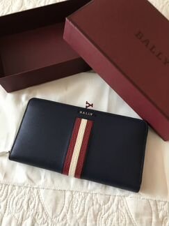 Bally портмоне. Оригинал. Кожа Новое. Синее