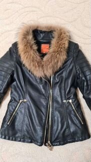 Куртка кожаная женская с мехом
