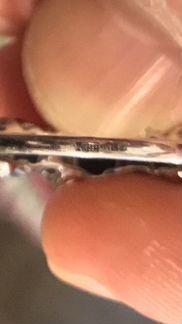 Кольцо с сапфирами и бриллиантами белое золото