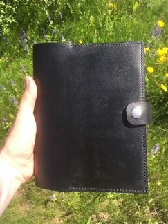 Кожаный ежедневник тетрадь ручной работы на кольца