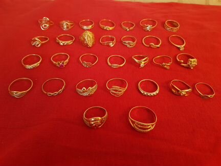 Женские золотые кольца.583 585 пр