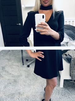 Платье с чокером новое Zara
