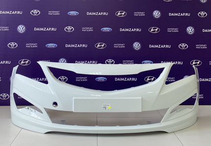 Бампер Передний Hyundai Solaris 2015 Белый