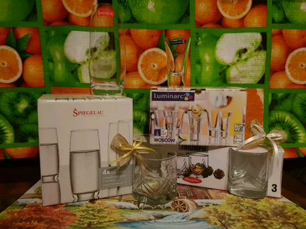 Рюмки (стопки ) стаканы набор luminarc и spiegelau