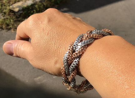 Золотой браслет 585пр. 13,15 гр 23 см /2см