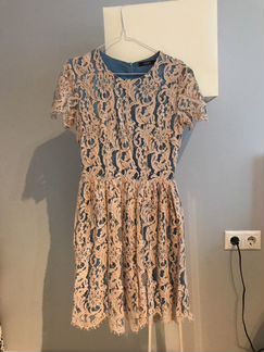 Платье бежевое мини Lusio