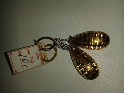 Серьги золото 750 п