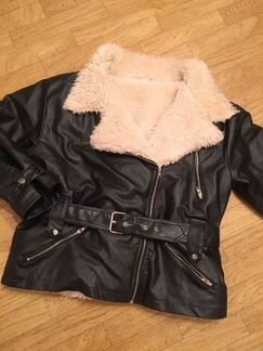 Куртка кожаная женская с мехом