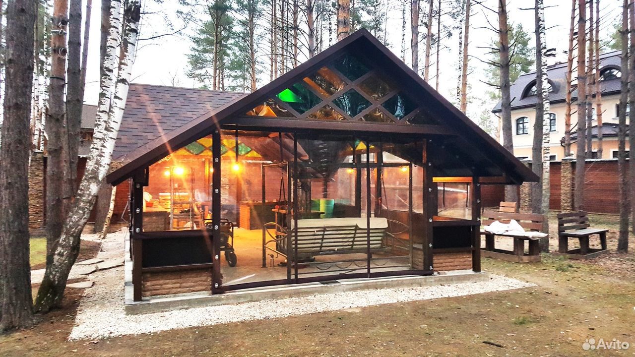 Защита беседки на зиму поликарбонатом