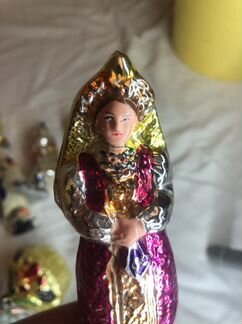 Елочная игрушка СССР Прищепка Царевна Несмеяна