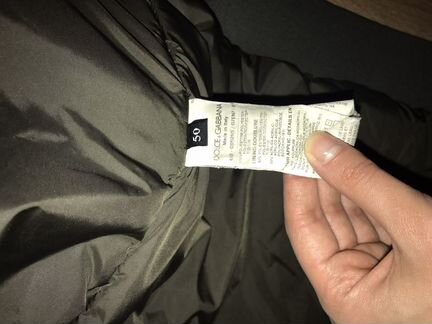 Мужской бомбер пуховик dolce gabbana