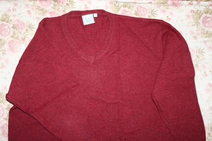 Новый пуловер унисекс, шерсть 100