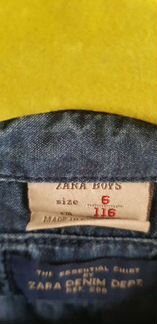 Джинсовая рубашка zara