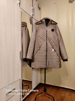 Куртка демисезонная беж 62-64р