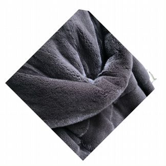 Новая норковая шуба темный графит в плюшевом мехе