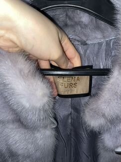 Шуба норковая голубая не крашенная 2017 год 42-46