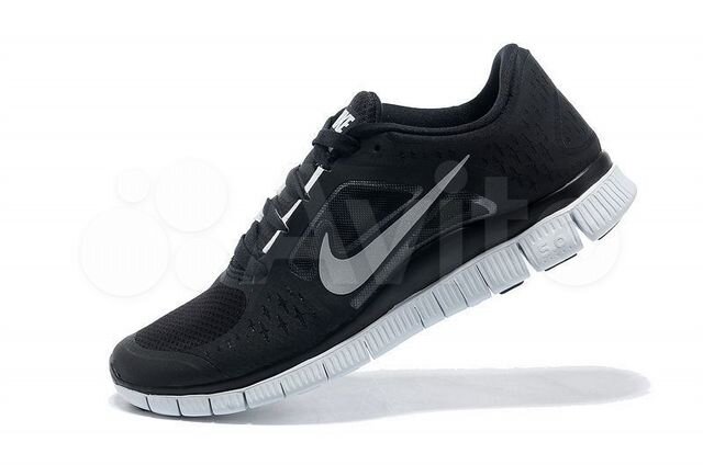 Кроссовки Nike Free Run Black черные 