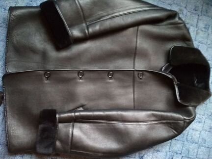 Дубленка натуральная чёрная