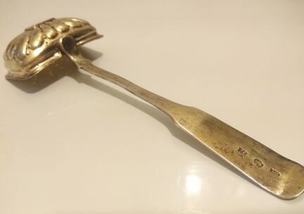 Ситечко серебро, позолота, старинное, антиквариат
