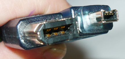 Кабель firewire 400 1394a 6 pin female - 4 pin fem