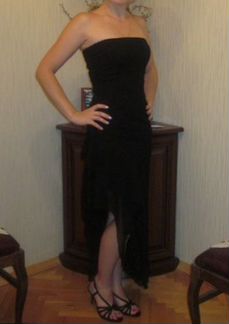 Вечернее кружевное платье бандо размер 40-42