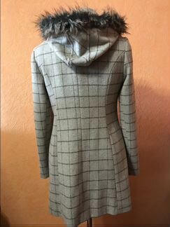 Пальто светлое Германия с капюшоном