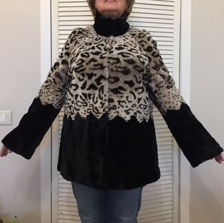 Шуба 52 размер, стриженый мутон, Alef