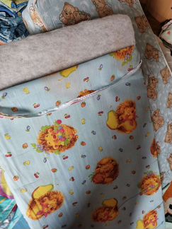 Матрас, одеяло, бортики для детской кроватки