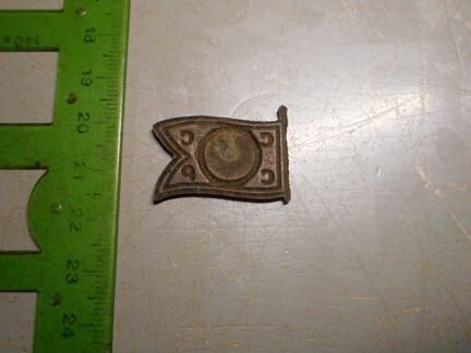 Знак Траурный В.И.Ленин СССР Латунь 1924 год Ориги