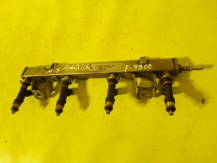 Топливная рампа Мазда 6 GH с форсунками в сборе