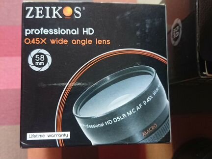 Насадки на объектив новые telephoto и wide